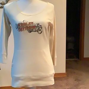 Women’s Harley Davidson 3/4 Sleeve Top Size Large
